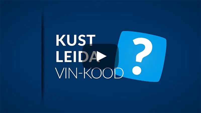 Kust leida oma VIN-kood - video autoDNA-st
