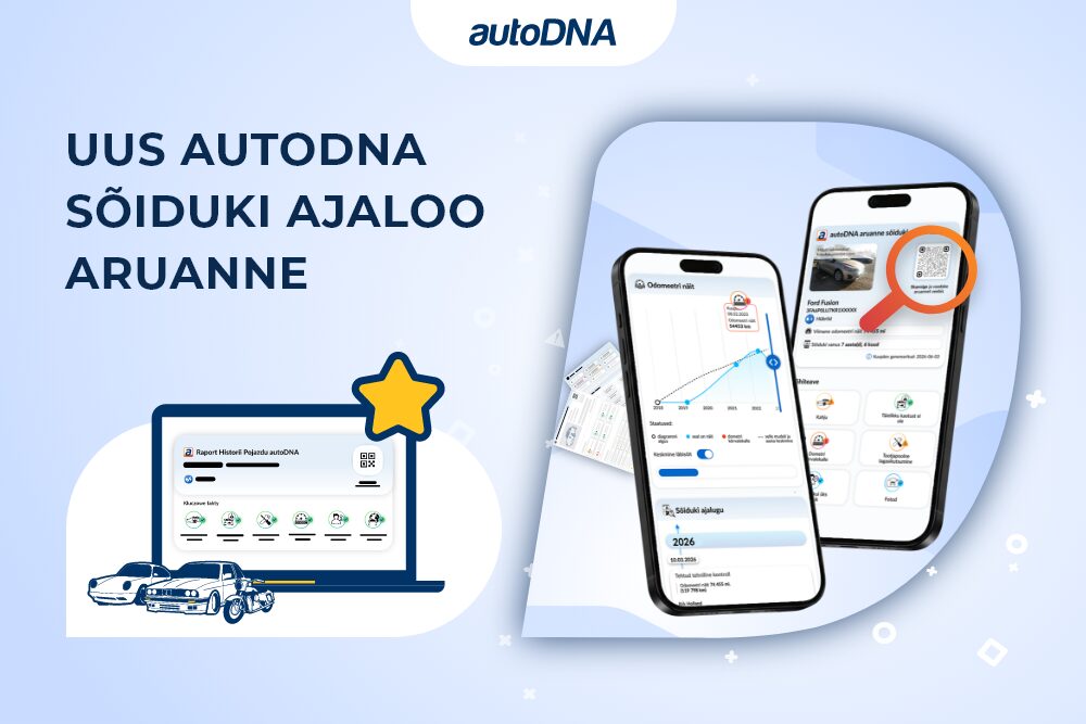 Uus autoDNA Sõiduki Ajaloo Aruanne